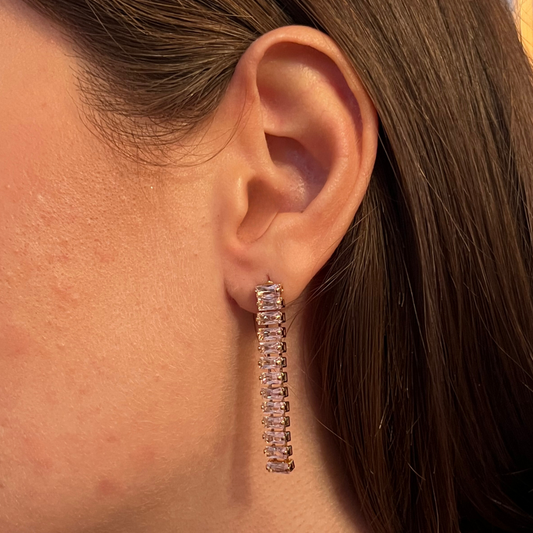 ORECCHINO PENDENTE STRASS