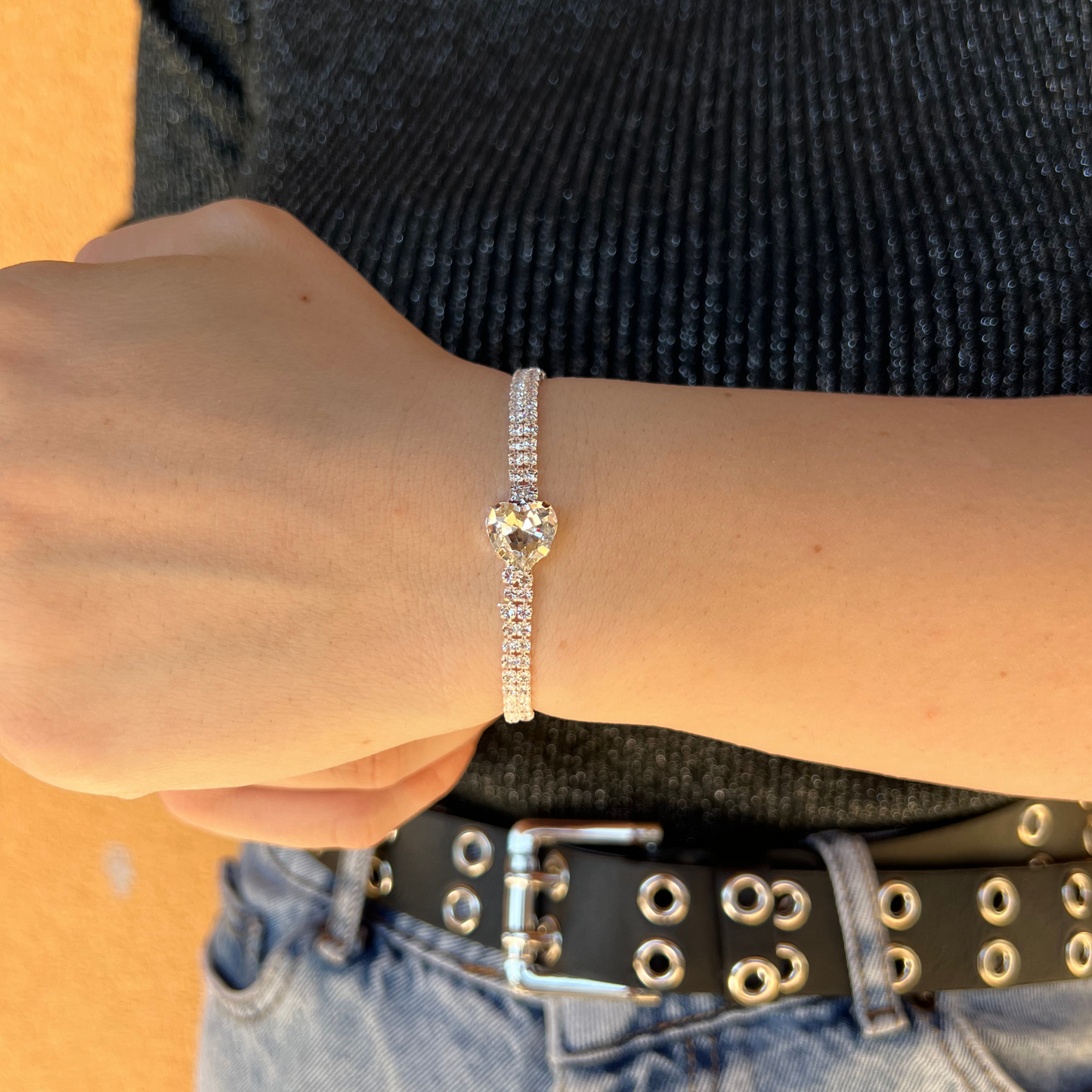 BRACCIALE HEART BIANCO