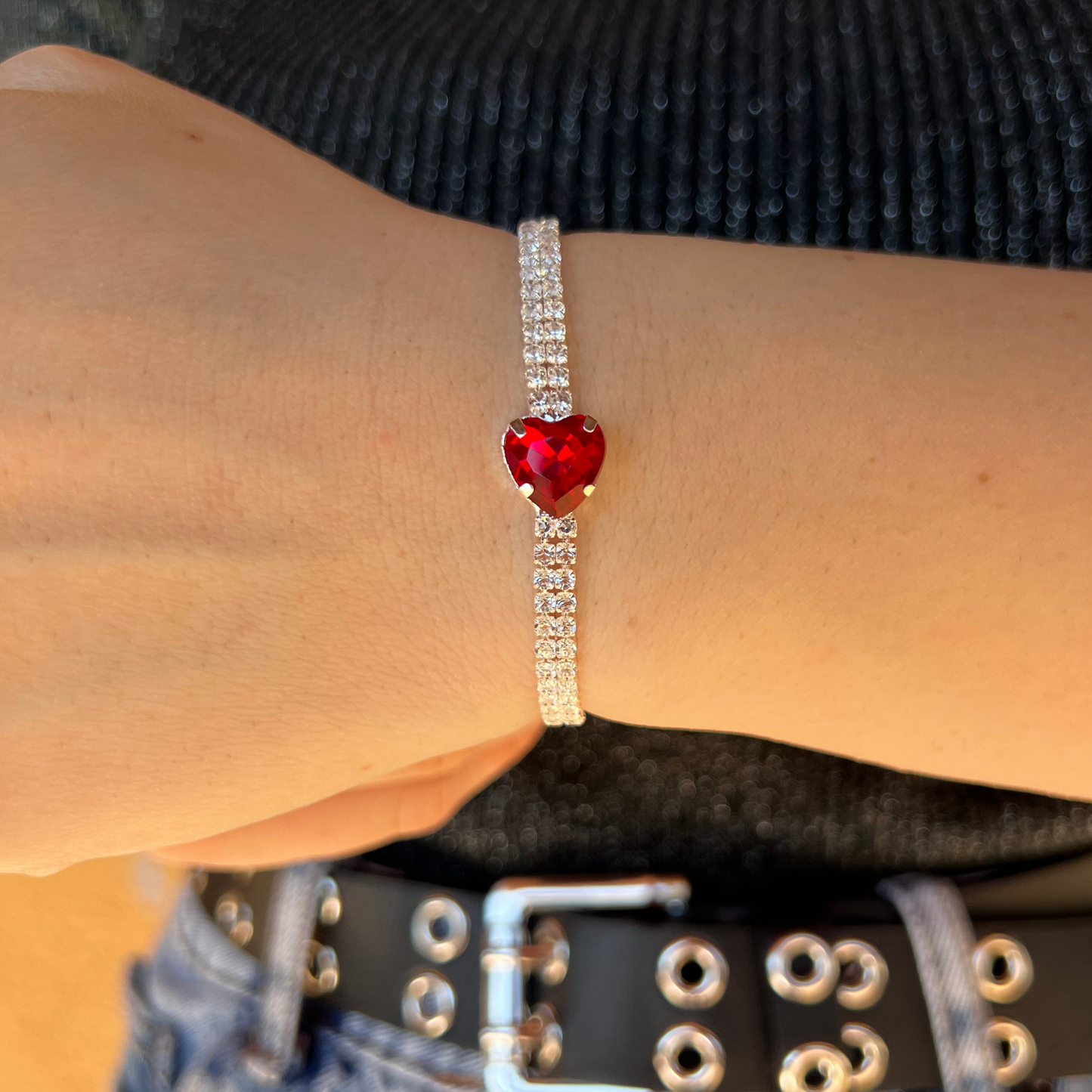 BRACCIALE HEART ROSSO