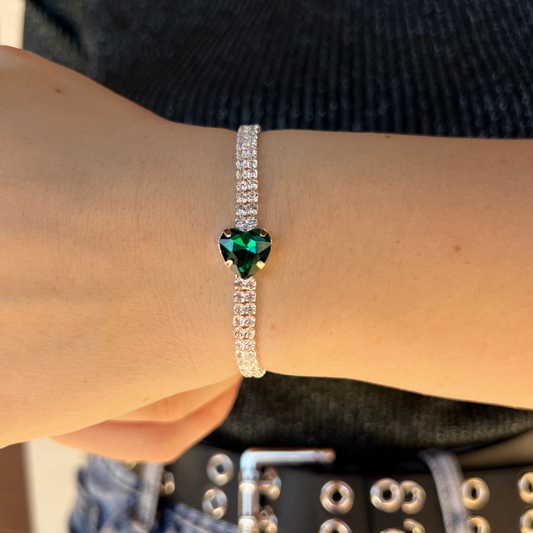 BRACCIALE HEART VERDE