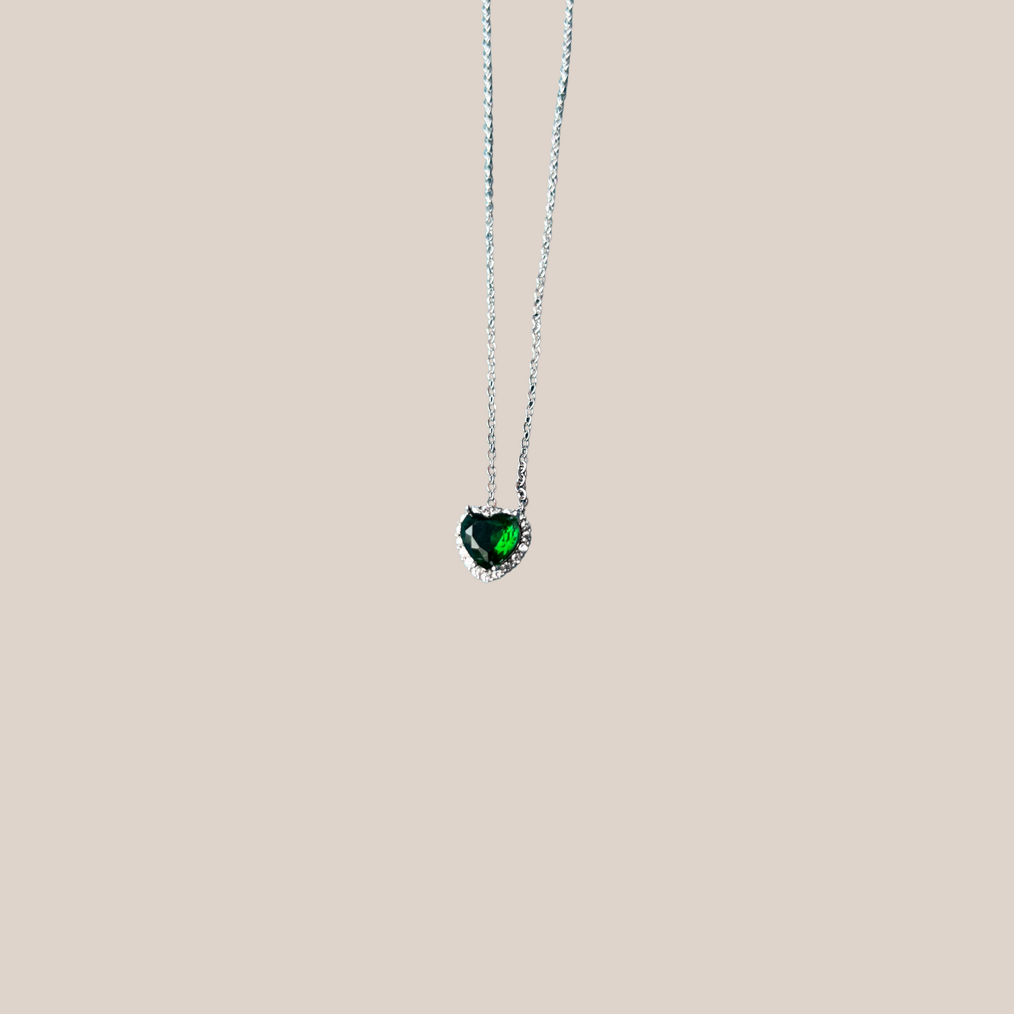 COLLANA HEART VERDE