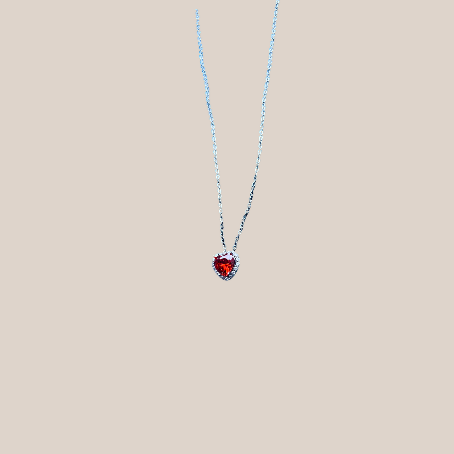 COLLANA HEART ROSSA