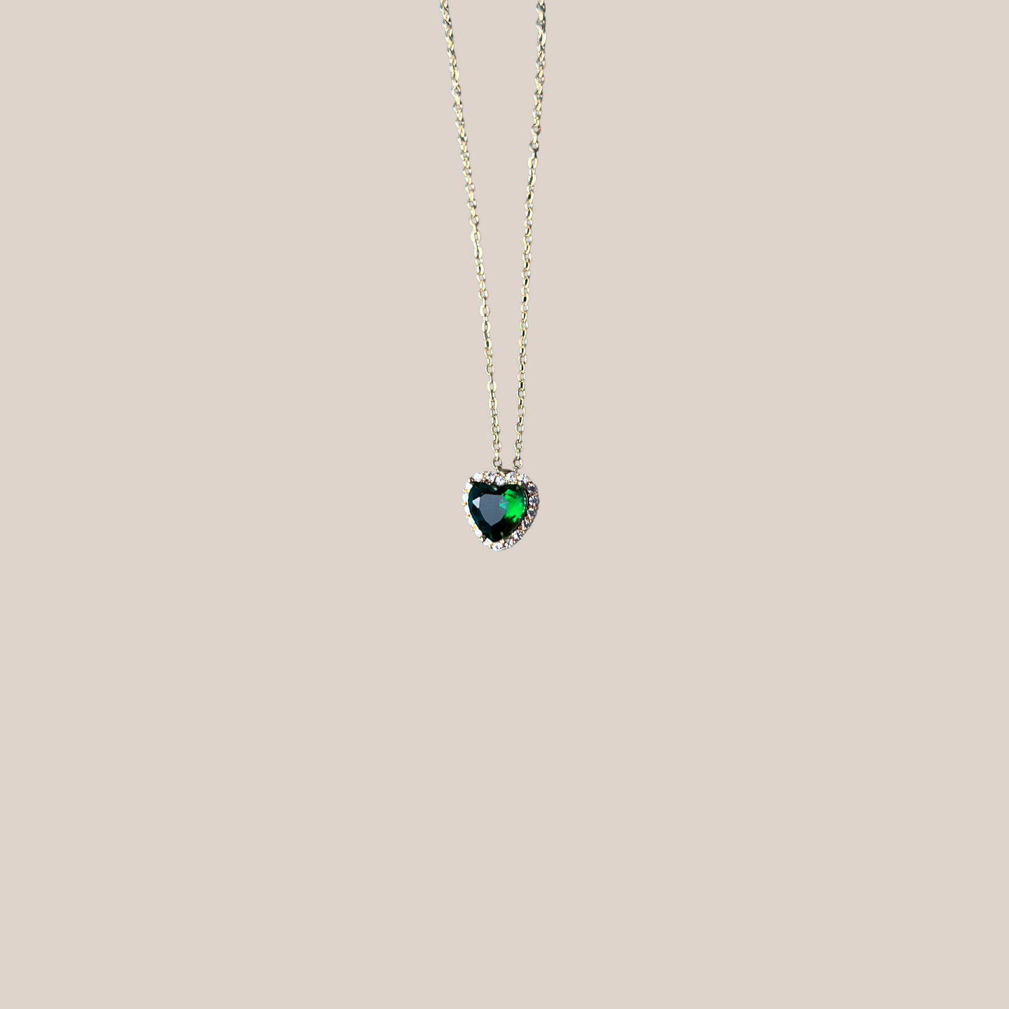 COLLANA HEART VERDE